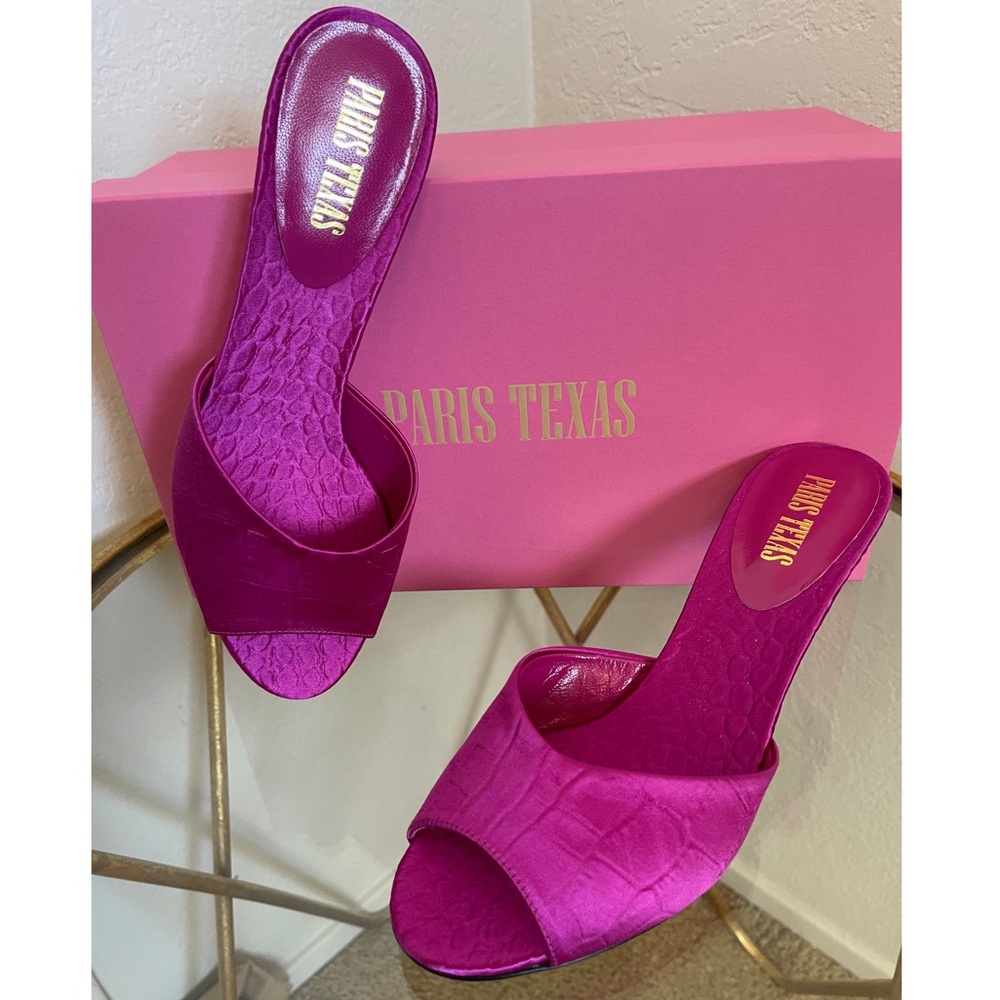 Paris Texas 60mm Satin New Stiletto Mules